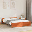 Vidaxl bedframe wasbruin 195,5 x 145,5 x 51 cm massief grenenhout