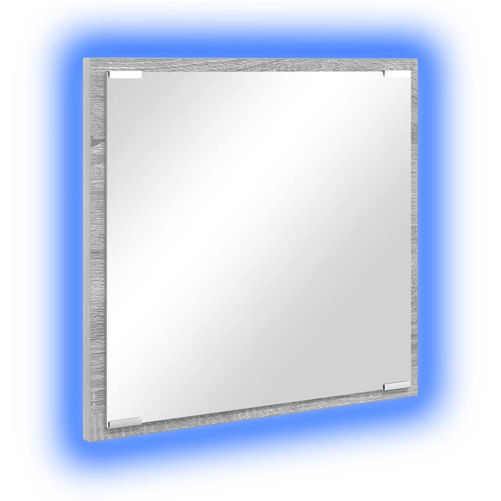 Vidaxl led badkamer spiegel grijs sonoma 40 x 37 x 8.5 cm bewerkt hout