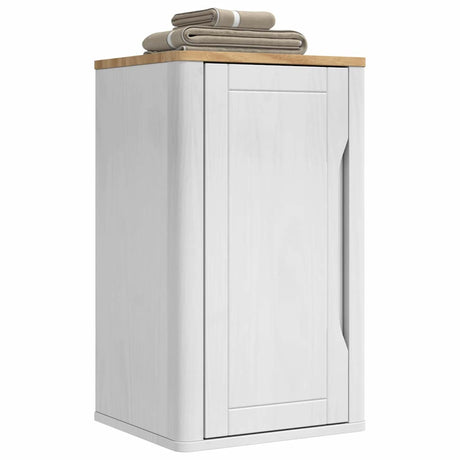 Vidaxl badkamer wandkast floro wit 35 x 30 x 60 cm massief vurenhout