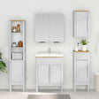 Vidaxl badkamerkast floro wit 35 x 30 x 90 cm massief vurenhout