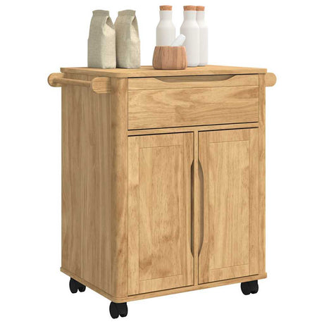 Vidaxl keuken trolley floro wasbruin 72,5 x 45 x 80 cm
