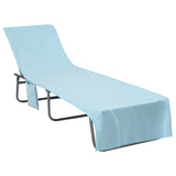 Vidaxl ligbedhanddoeken 2 st blauw 210 x 75 cm
