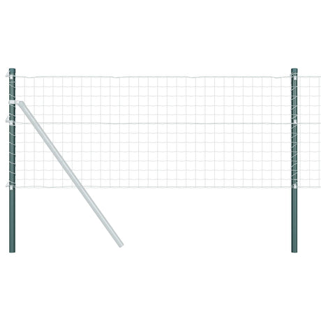 Vidaxl hekpaal 2 st groen 120 cm poedergecoat staal