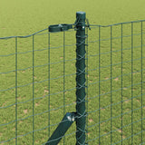 Vidaxl afrasteringspaal 2 pcs groen poedergecoat staal