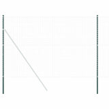 Vidaxl afrasteringspaal 12 pcs groen poedergecoat staal