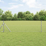 Vidaxl afrasteringspaal 2 pcs zilver 100 cm poedergecoat staal
