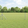 Vidaxl hekpaal 12 st zilver 120 cm poedergecoat staal