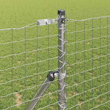 Vidaxl afrasteringspaal 2 pcs zilver poedergecoat staal