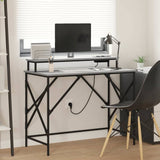 Vidaxl bureau grijs sonoma 100 x 50 x 86,5 cm bewerkt hout
