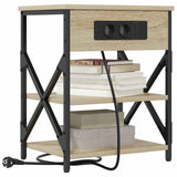 Vidaxl nachtkastje 2 st sonoma eiken 41 x 31 x 51 cm bewerkt hout