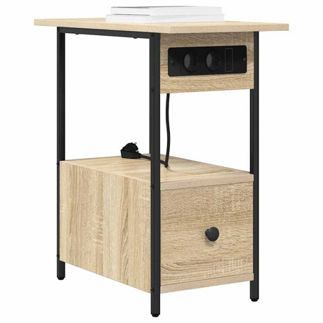 Vidaxl nachtkastje sonoma eiken 60 x 30 x 61 cm bewerkt hout