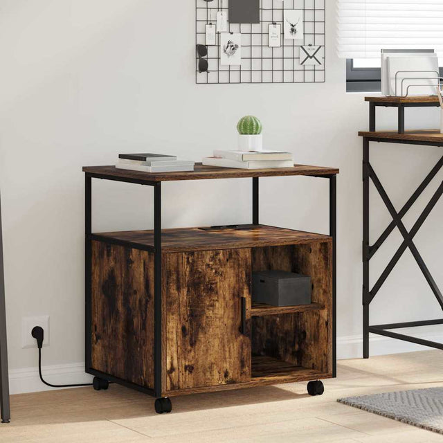 Vidaxl kast met oplaadstation 61 x 46 x 67 cm bewerkt hout