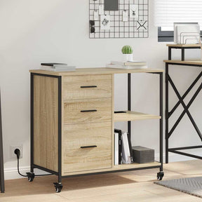 Vidaxl kast met oplaadstation 76 x 41 x 72 cm bewerkt hout