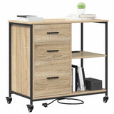Vidaxl kast met oplaadstation 76 x 41 x 72 cm bewerkt hout