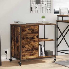 Vidaxl kast met oplaadstation 76 x 41 x 72 cm bewerkt hout