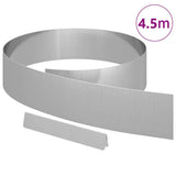 Vidaxl tuinrand zilver 450 x 0.05 x 15 cm gegalvaniseerd staal