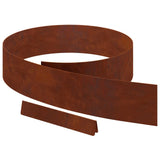 Vidaxl tuinrand 4 pcs roestig 450 x 0.05 x 15 cm cortenstaal