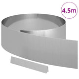 Vidaxl tuinrand zilver 450 x 0.05 x 15 cm gegalvaniseerd staal