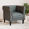 Vidaxl bank donkergrijs 78,5 x 74,5 x 74,5 cm polyester