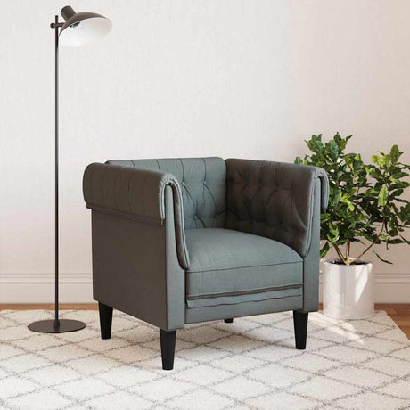 Vidaxl bank donkergrijs 78,5 x 74,5 x 74,5 cm polyester