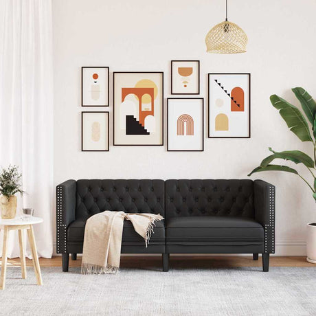 Vidaxl bank zwart 174 x 74,5 x 70,5 cm pvc