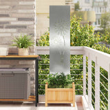 Vidaxl tuin privacy screen zilver 32 x 140 cm gegalvaniseerd staal