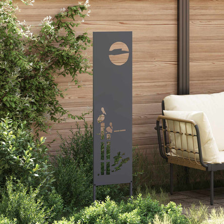 Vidaxl tuin privacy screen antraciet 32 x 140 cm koudgewalst staal