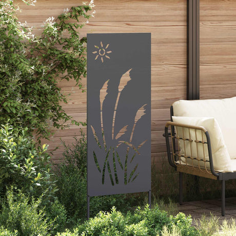Vidaxl tuin privacy screen antraciet 50 x 140 cm koudgewalst staal