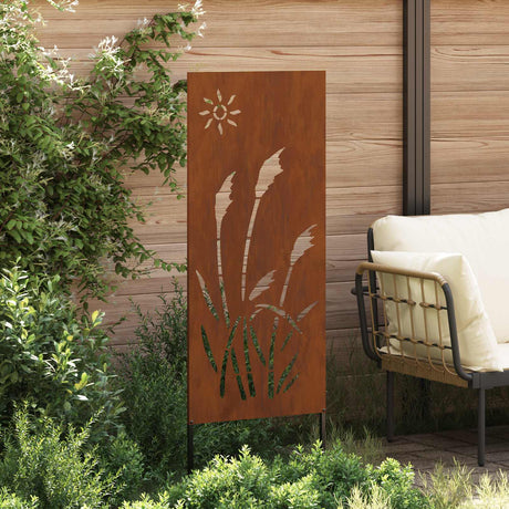 Vidaxl tuin privacy screen fretwerk roestig 50 x 140 cm weervast staal