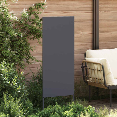 Vidaxl tuin privacy screen antraciet 50 x 140 cm koudgewalst staal