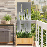 Vidaxl tuin privacy screen zilver 50 x 140 cm gegalvaniseerd staal