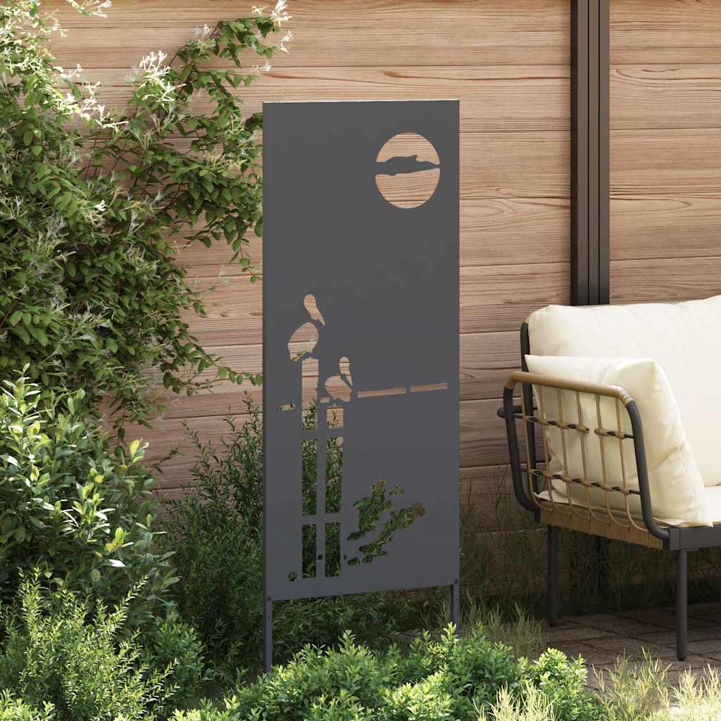 Vidaxl tuin privacy screen antraciet 50 x 140 cm koudgewalst staal