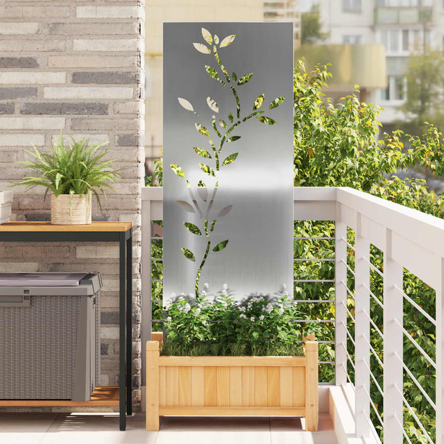 Vidaxl tuin privacy screen zilver 50 x 140 cm gegalvaniseerd staal
