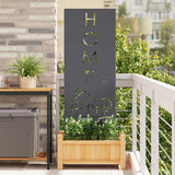 Vidaxl tuin privacy screen antraciet 50 x 140 cm koudgewalst staal