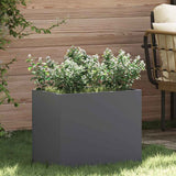 Vidaxl plantenbak antraciet 50 x 32 x 40 cm koudgewalst staal