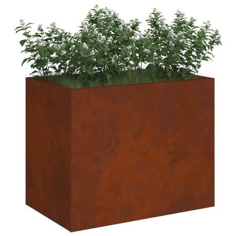 Vidaxl plantenbak roestig 50 x 32 x 40 cm cortenstaal