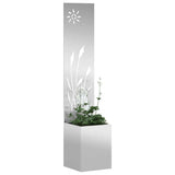 Vidaxl tuin privacy screen zilver 32 x 140 cm gegalvaniseerd staal