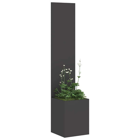 Vidaxl tuin privacy screen zwart 32 x 32 x 150 cm koudgewalst staal