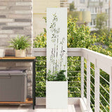 Vidaxl tuin privacy screen wit 32 x 32 x 150 cm koudgewalst staal
