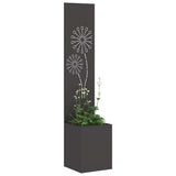 Vidaxl tuin privacy screen zwart 32 x 32 x 150 cm koudgewalst staal