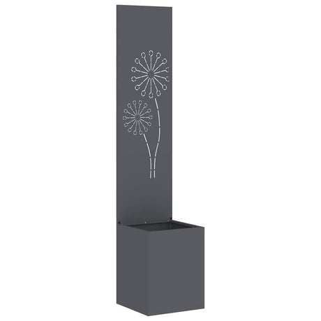 Vidaxl tuin privacy screen antraciet 32 x 140 cm koudgewalst staal