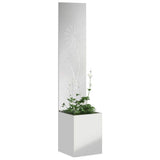 Vidaxl tuin privacy screen zilver 32 x 140 cm gegalvaniseerd staal