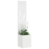 Vidaxl tuin privacy screen fretwerk wit 32 x 140 cm koudgewalst staal