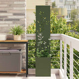 Vidaxl tuin privacy screen bloemen olijfgroen 32 x 32 x 150 cm