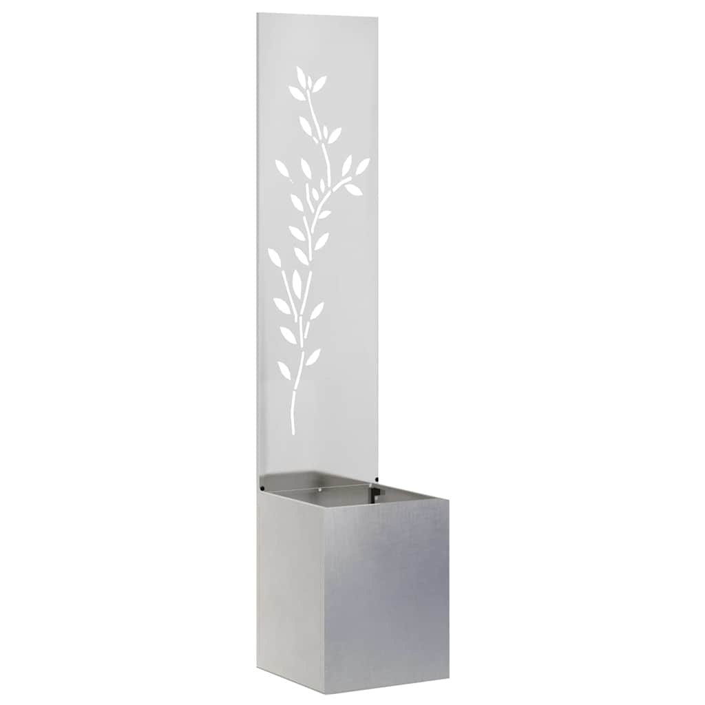 Vidaxl tuin privacy screen zilver 32 x 32 x 150 cm roestvrij staal