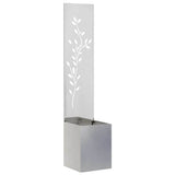 Vidaxl tuin privacy screen zilver 32 x 32 x 150 cm roestvrij staal