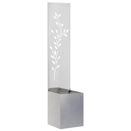 Vidaxl tuin privacy screen zilver 32 x 32 x 150 cm roestvrij staal