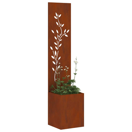 Vidaxl tuin privacy screen roestig 32 x 32 x 150 cm cortenstaal