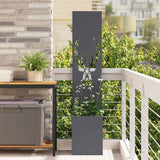 Vidaxl tuin privacy screen dierenprint antraciet 32 x 32 x 150 cm