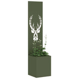 Vidaxl tuin privacy screen dierenprint olijfgroen 32 x 32 x 150 cm